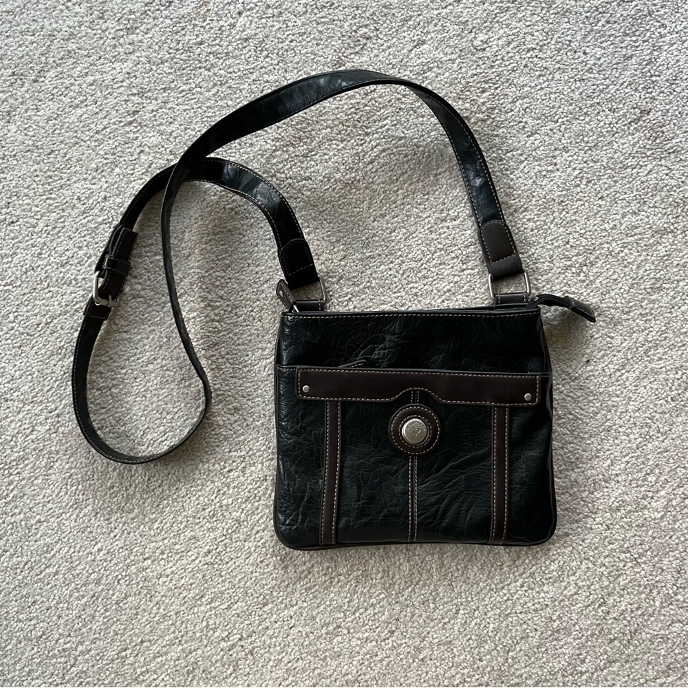 Mouflon‎ Black/Brown Crossbody Purse